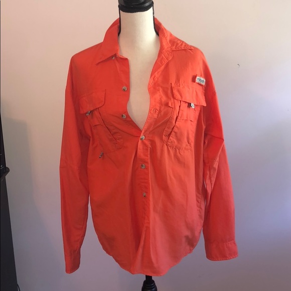 Columbia Other - NWOT | Orange Columbia PFG Fishing/Sport LS Shirt